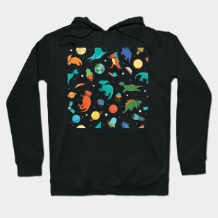 Dinosaurs in Space Hoodie